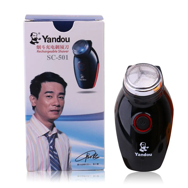 

Electric rotary shaver pipe pole head razor beard trimmer rechargeable genuine beard knife