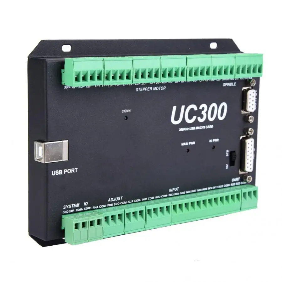 Контроллер ЧПУ 3/6 Axis Mach3 UC300 контроллер движения 300 кГц для с USB управлением