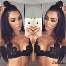 Модный сексуальный женский кружевной бюстгальтер без косточек с цветочным принтом