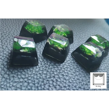 

1 piece Customized Mechanical Keyboard Key Cap Manual Resin Backlit Meadow Keycap For Cherry Filco
