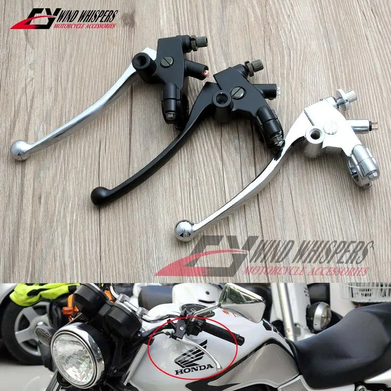 

Motorcycle Parts Front Left Brake Clutch Lever With Lens Holder Master Cylinder For Honda CB400 SF CB-1 Hornet 250 CB600 VFR400