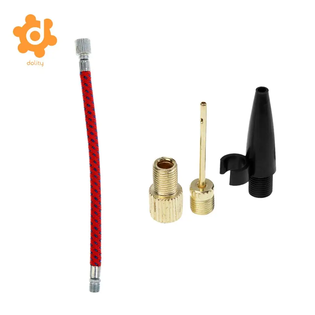 

Inflating Kit Presta Valve Adapter Needle Adapter + Portable Pump Extension Hose Bicycle Pumps Bike Floor Pump Accessory 16cm