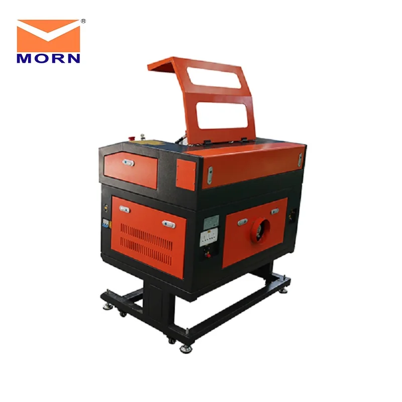 50W MORN high quality mini laser cutting engraving machine with aluminum table electrical lift table