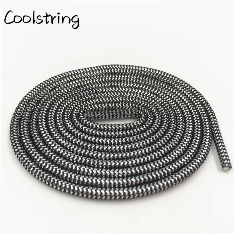 Coolstring Woman Wavy Black Gold White Silver Metallic Shoe Laces Glitter Shimmering Bootlaces For Women Lady Party Dress Boots