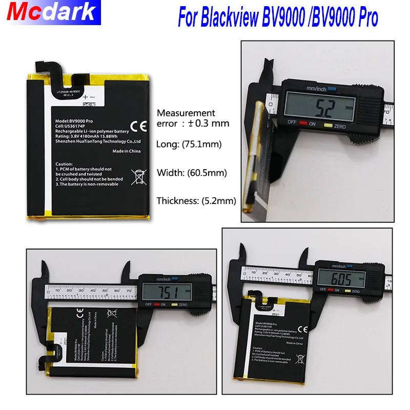Аккумулятор Mcdark на 4180 мА · ч для Blackview BV9000 Pro батарея BV900 телефон с аккумулятором и