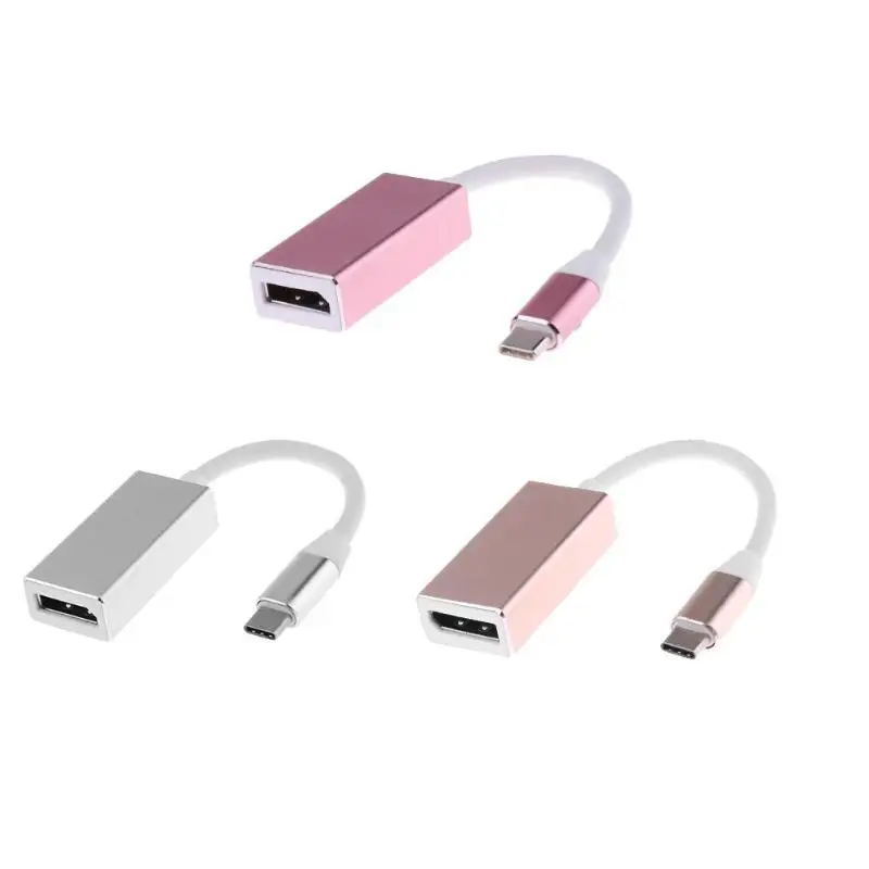 USB-C адаптер type-C для DP поддержка 4 K Male-Female преобразователь ТВЧ-сигналов кабель