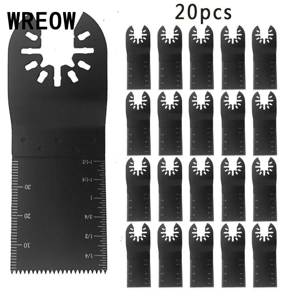 HCS Oscillating Multitool Saw Blade 20pcs 32mm Bi-Metal Multi Tool Blades For Woodworking Cutting Machine P4 | Инструменты