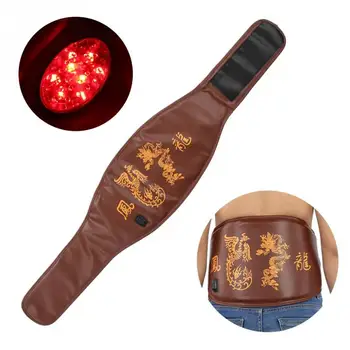 

1 pc Women Electric Far Infrared Hot Compress Waist Back Pain Relieve Therapy Belt CN Plug with Adapter d