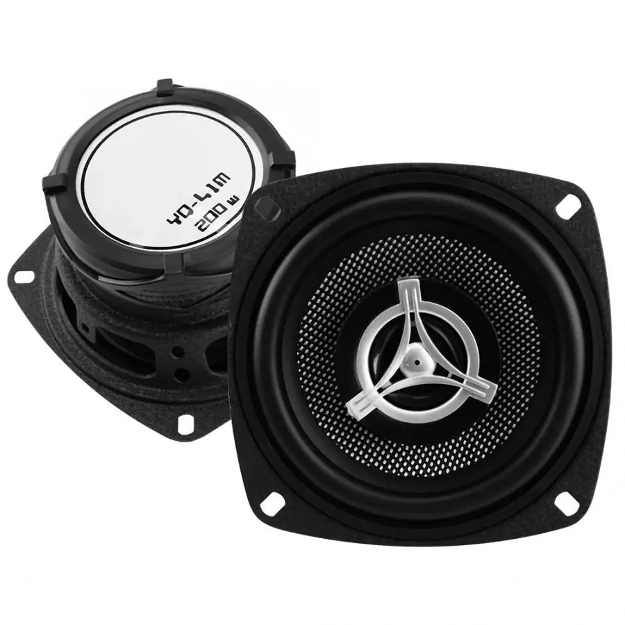 Equipo de sonido 2 шт. 4 дюймовые автомобильные аудио коаксиальные колонки музыкальные