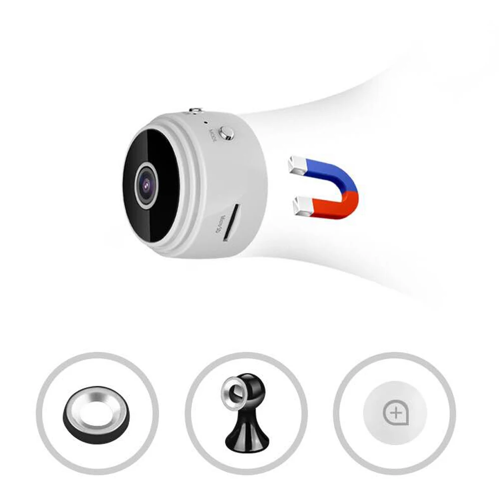 Портативный мини WiFi HD 1080P камера металлический корпус камеры ночного видения с