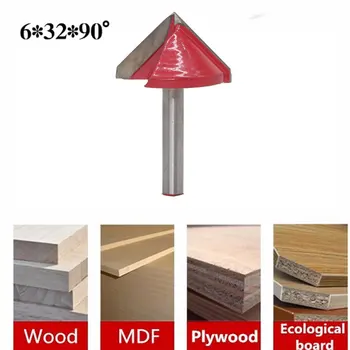 

Shank Wood Making Router End Mill CNC V Groove Groove Woodworking Tool Sets Sharpen Bit 3D Engraving Tool Bits