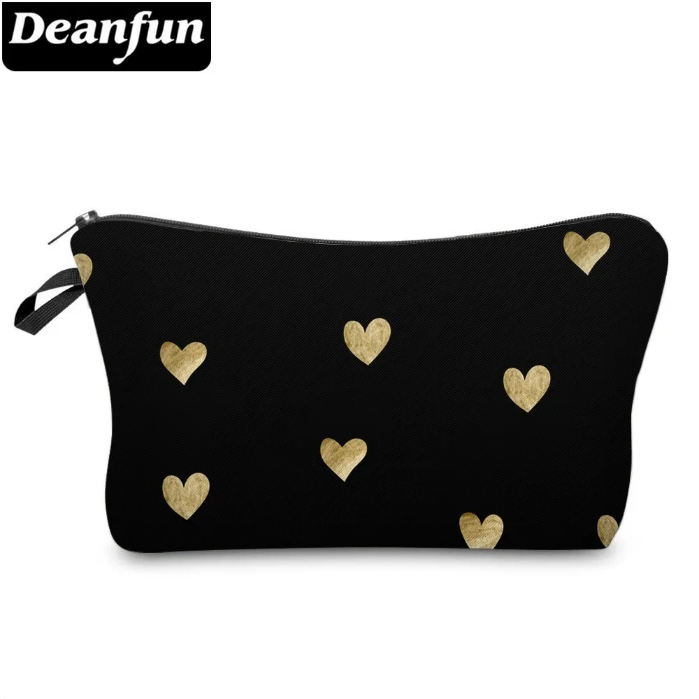 Водонепроницаемая косметичка Deanfun с милыми сердечками вместительная дорожные