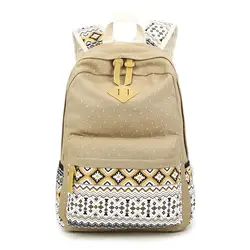 Популярный трендовый дизайнерский холщовый рюкзак для девочек-подростков