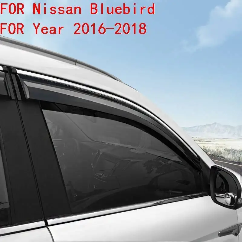 Дождь автомобилей окна автомобиля козырек для Nissan Bluebird Кикс Livina Мурано NV200 Qashqai