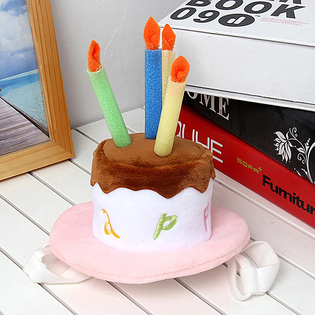 Шапки для собак для домашних животных для кошек Собака шапки ко дню рождения шляпа с свечи для торта дизайн день рождения костюм для вечеринки аксессуар на голову товары для собак