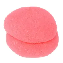 Женская Мягкая желтая розовая губка для укладки волос бигуди 6 шт