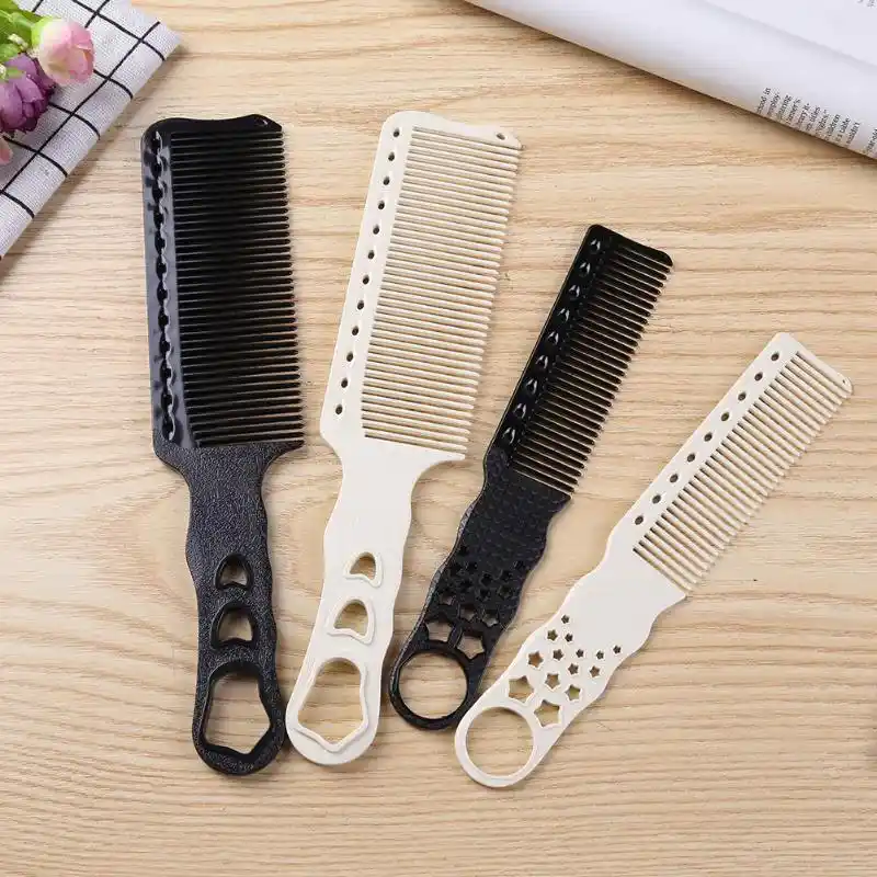 Transparent Anti static Plastic Combs Flat Comb Men Women Hair Clipper