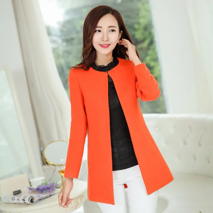 

Autumn Winter 2018 Women Ol Slim Wool Coat Office Lady Ladies Work Office Business Woollen Blend Female Elegant Jacket Outwear