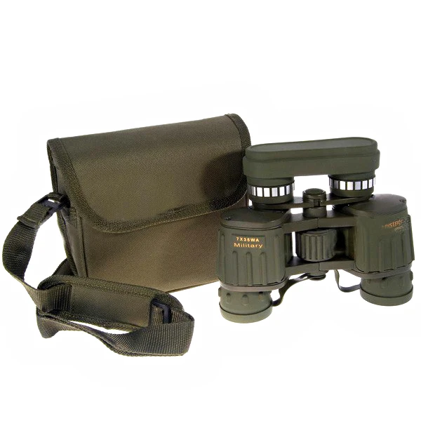 

7*35 18-Degree Field Waterproof Rubber Military Binocular With Protective Lens Cover Portable Telescope For Camping Accessories