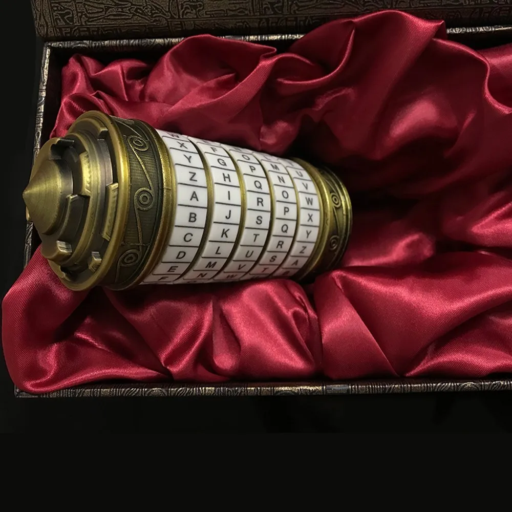 Beste Da Vinci Code Lock Mini Speelgoed Cryptex Sloten Brief Wachtwoord Escape Kamer Props Educatief Puzzel Speelgoed Voor Valentijnsdag gift