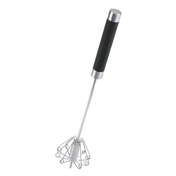 

Stainless Steel Anti-rust Durable Rotatable Manual Whisk Egg Beater Kitchen Machine Whisk