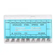 18 Размеров металлический пружинный стальной ремешок для часов связывающий контактный ремень аксессуар для соединения 6-23 мм для подключения стальных ремешков для часов