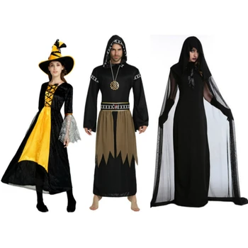 

Anime Cosplay for Witch Demon Robe Jumpsuit and Women Dress Vestidos Sorcerers Costume for Adult in Carnaval Halloween Party