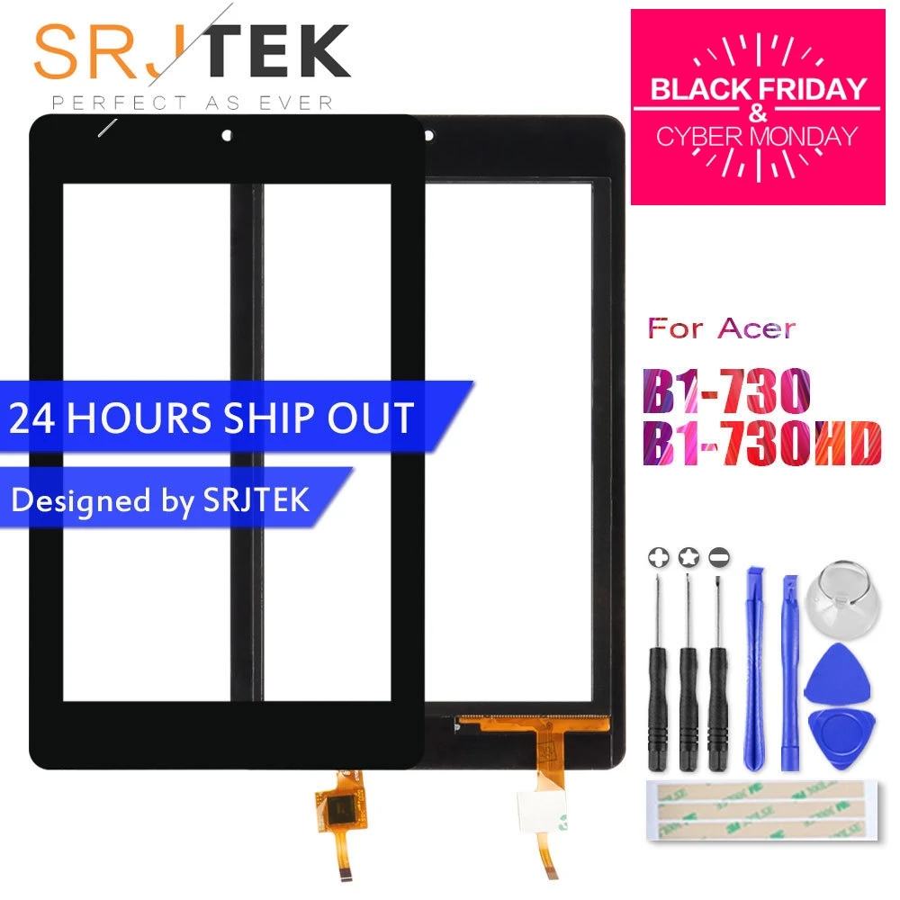 online Srjtek Para Acer Iconia One 7 B1 730 B1 730HD B1 730 730HD Painel Touch Screen Digitador Sensor de Vidro Substituição Tablet PC partes