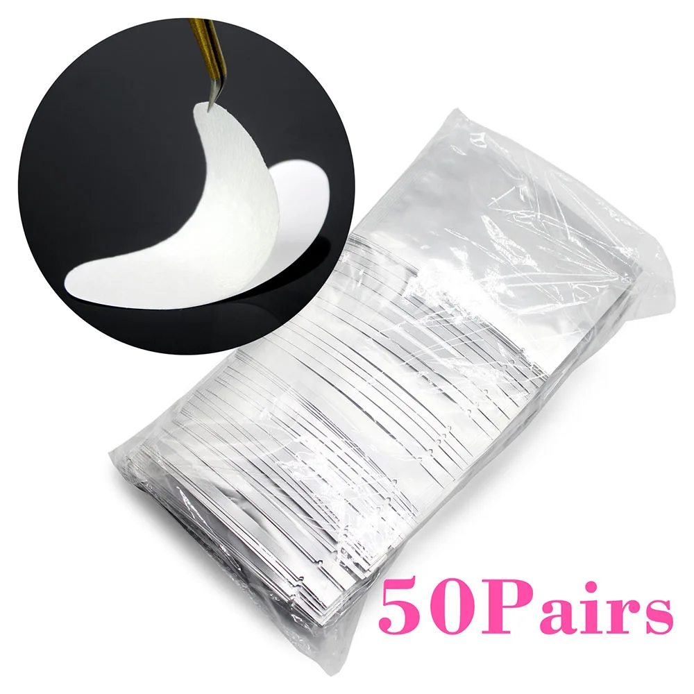 

Kimcci 50 Pairs Paper Patches Lash Under Eye Pads False Eyelashes Extension Paper Patches Eye Tips Sticker Wraps Make Up Tool