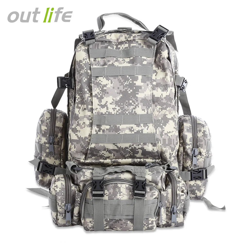 Outlife 50L открытый рюкзак для альпинизма кемпинга многофункциональная спортивная