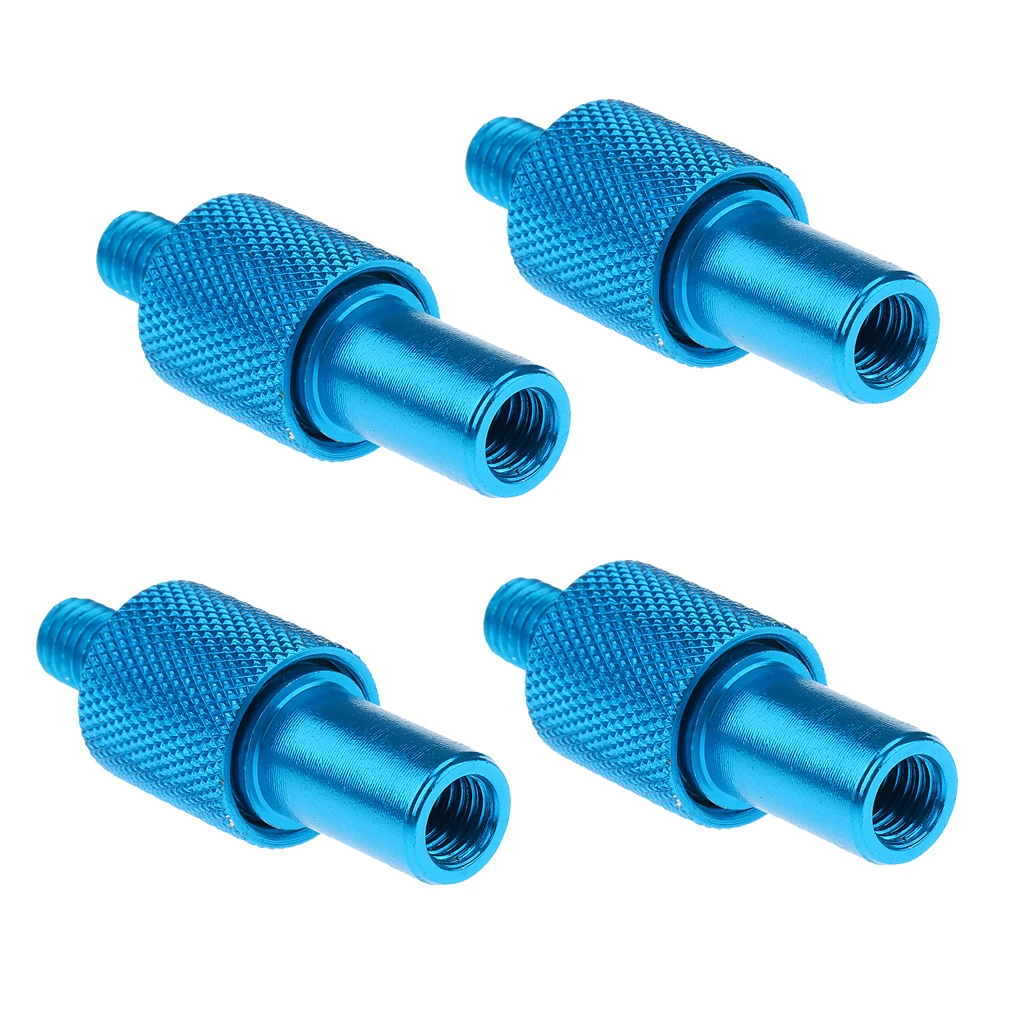 

6Pcs 8mm Fishing Rod Pod Connector Aluminum Alloy Net Head Removable Adapter Refit Parts Multi-functional Fishing Tools