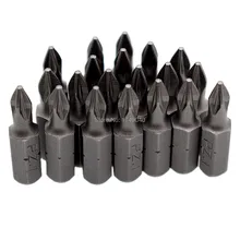 20 шт. отвертка Pozidriv бит 25 мм магнитный наконечник ударная отвертка вставка бит 1/" 6,35 мм шестигранный хвостовик PZ1 набор отверток