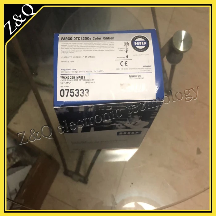 Fargo DTC1250E двухсторонний карточный принтер Fargo075333 YMCKO лента|ribbon printer|printer chinafargo printer |