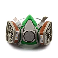 Картина распыления N95 противогаз респираторный набор активированный уголь маска Анти-сажевые фильтры Анти-пыль Анти-Туман Маска