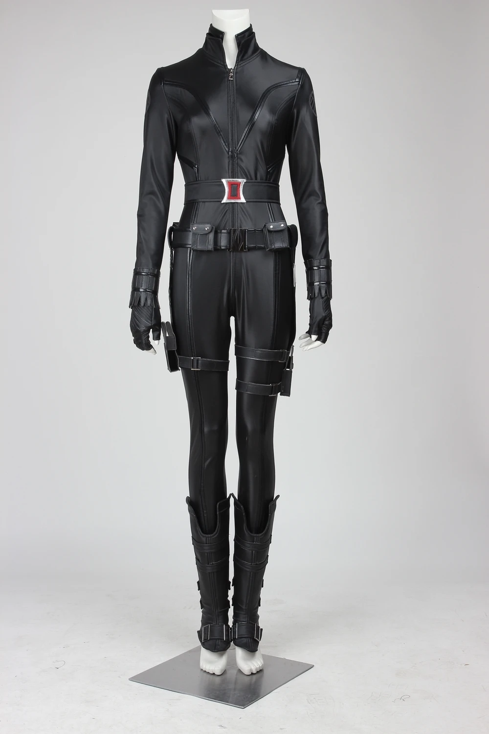 

In Stock Black Widow Costume Disguise The Avengers Natasha Romanoff Cosplay Disfraz Mujer Halloween Full Set Female XXL XXXL