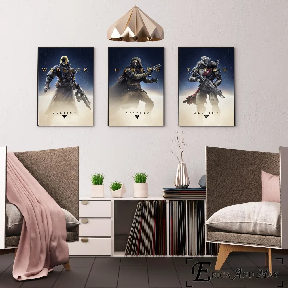 Игра Destiny рисунок Холст Картина Плакаты и принтами для Гостиная без рамы