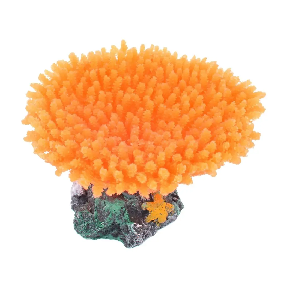 2 дюйма аквариум оранжевый силиконовый искусственный Sea Anemone Коралл