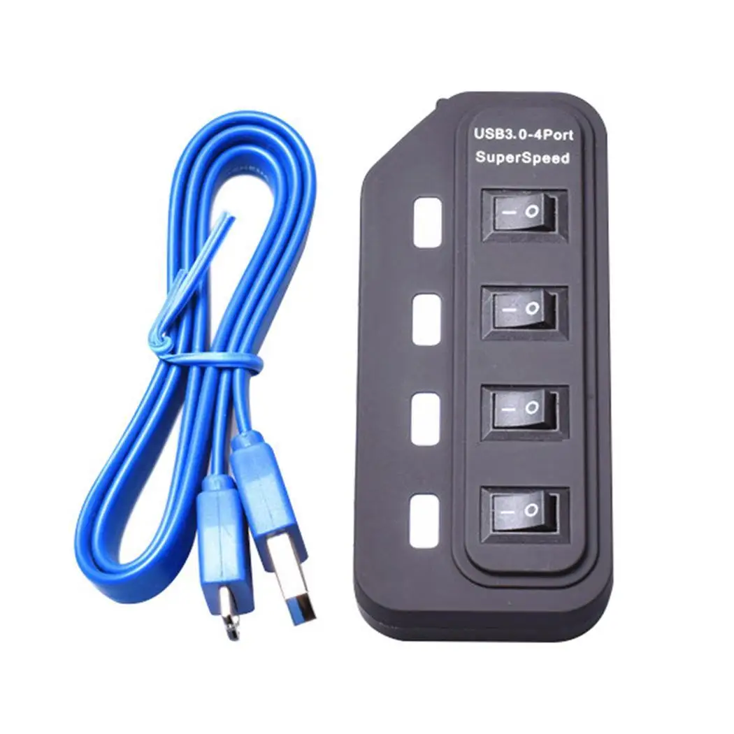 Портативный многопортовый USB3.0 с высоким уровнем Скорость хаб передачи данных 5