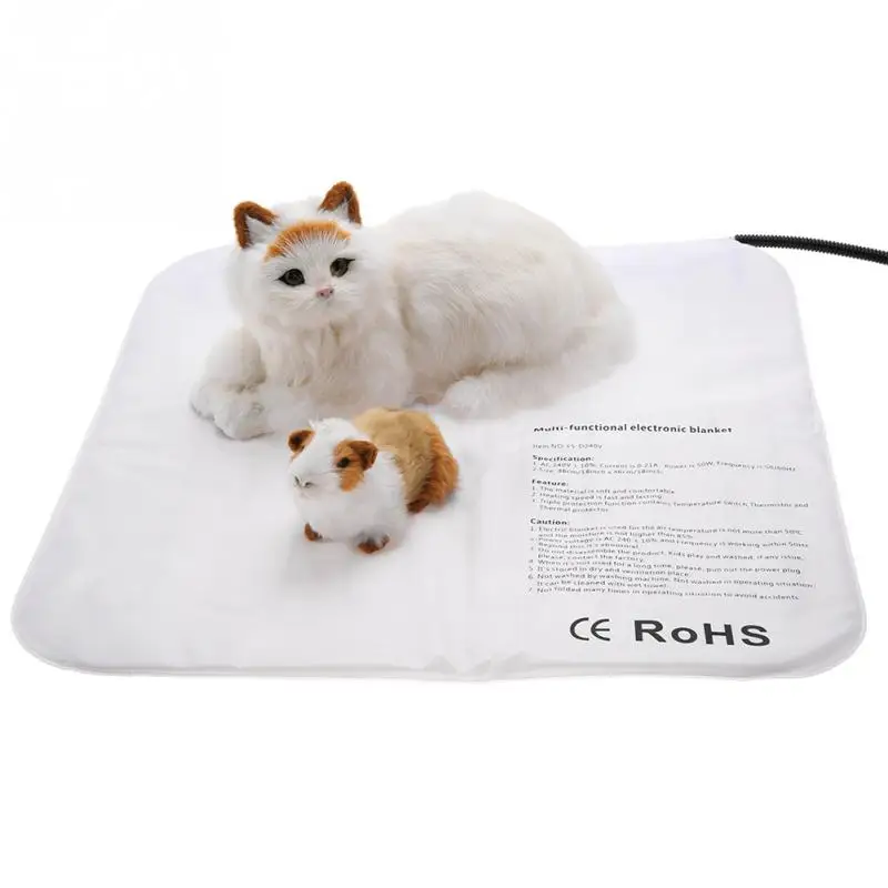 

Pet Electric Blanket Dog Cat Waterproof Electric Heating Pad Anti-scratch Dog Heating Mat Sleeping Bed For Winter 110-240V Hot