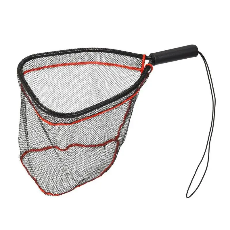 

LEO Portable Fly Fishing Landing Net Aluminum Alloy Frame Rubber Handle Brail High-strength Aluminum Alloy Fishing Net