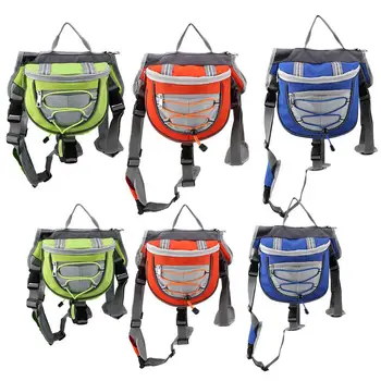 

Back Pack 6 Types Pet Dog Travel Camping Hiking Outdoor Backpack Adjustable Saddle Bag Harness Back Pack