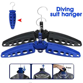 

Diving Folding Suit Hanger Holding BCD Multi-Purpose Snorkeling Wetsuit & Drysuit Outdoor Travel Swimming Coat Hanger