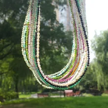 Lii Ji драгоценный камень черная шпинель пресноводный жемчуг Танзанит S925 18 К позолоченное классическое нежное ожерелье День рождения изысканное ювелирное изделие