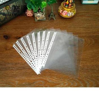 

B5 Punched Presentation bag Translucency Nonpoisonous Tasteless For B5 File Folder Document Organizer Bag(100pcs/Lot)