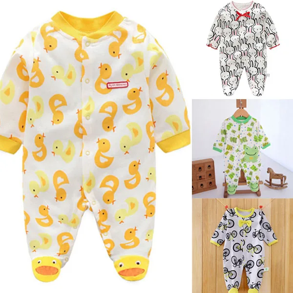 

Baby's baby cartoon jumpsuit is made of cotton