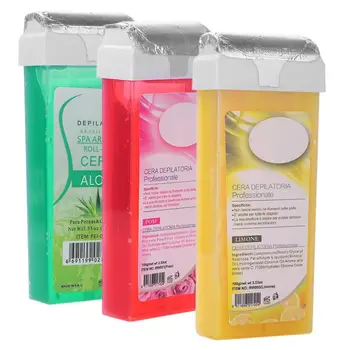 

100g Roller Depilatory Wax Lip Armpit Leg Body Hair Removal Cream Beeswax Tools hair removal wax