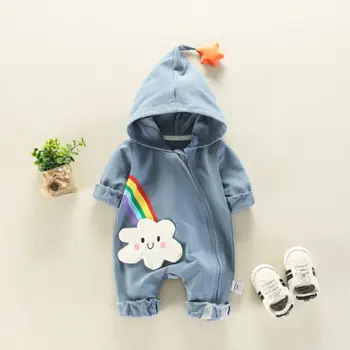 

Newborn Baby Boy Girl Rainbow Romper Jumpsuit Playsuit Outfits Clothes