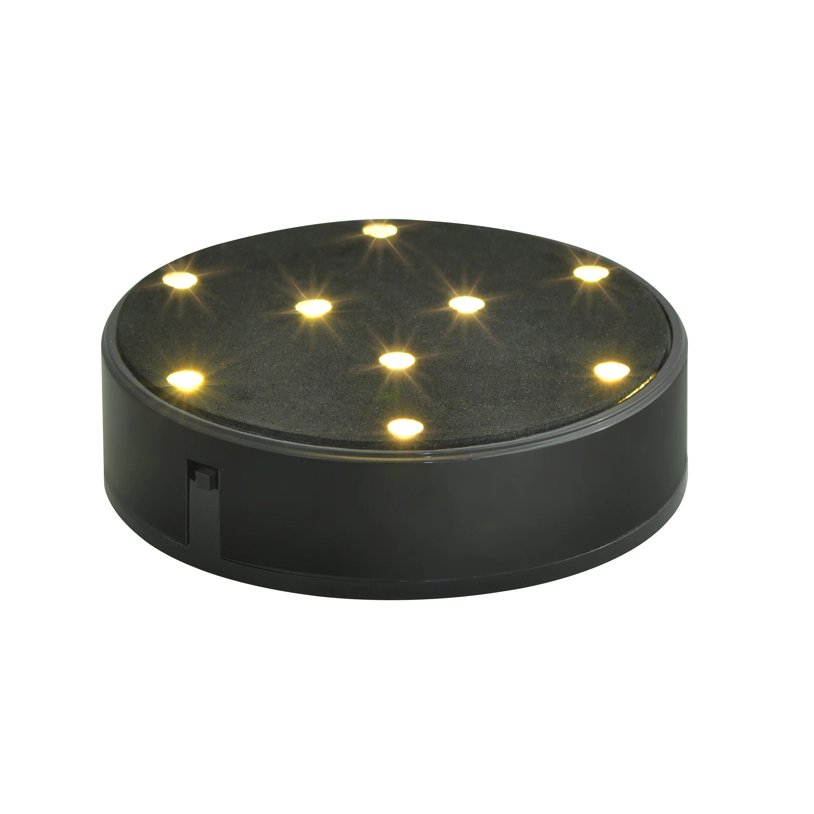 10CM Round LED Light Base Warm White LED Super Bright for Wedding Party