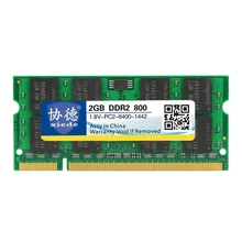 Xiede Laptop Memory RAM Module DDR2 800 PC2 6400 240Pin DIMM 800mhz For Notebook