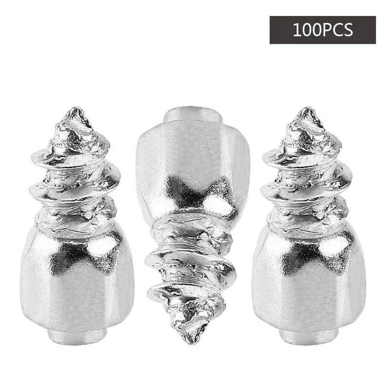 

100pc Screw Tire Stud Wheel Lug Tyre Snow Chain Anti Skid Ice Stud Spike Nail S2
